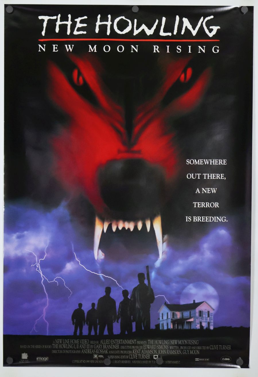 Howling: New Moon Rising (1995) original theatrical movie poster - Video
