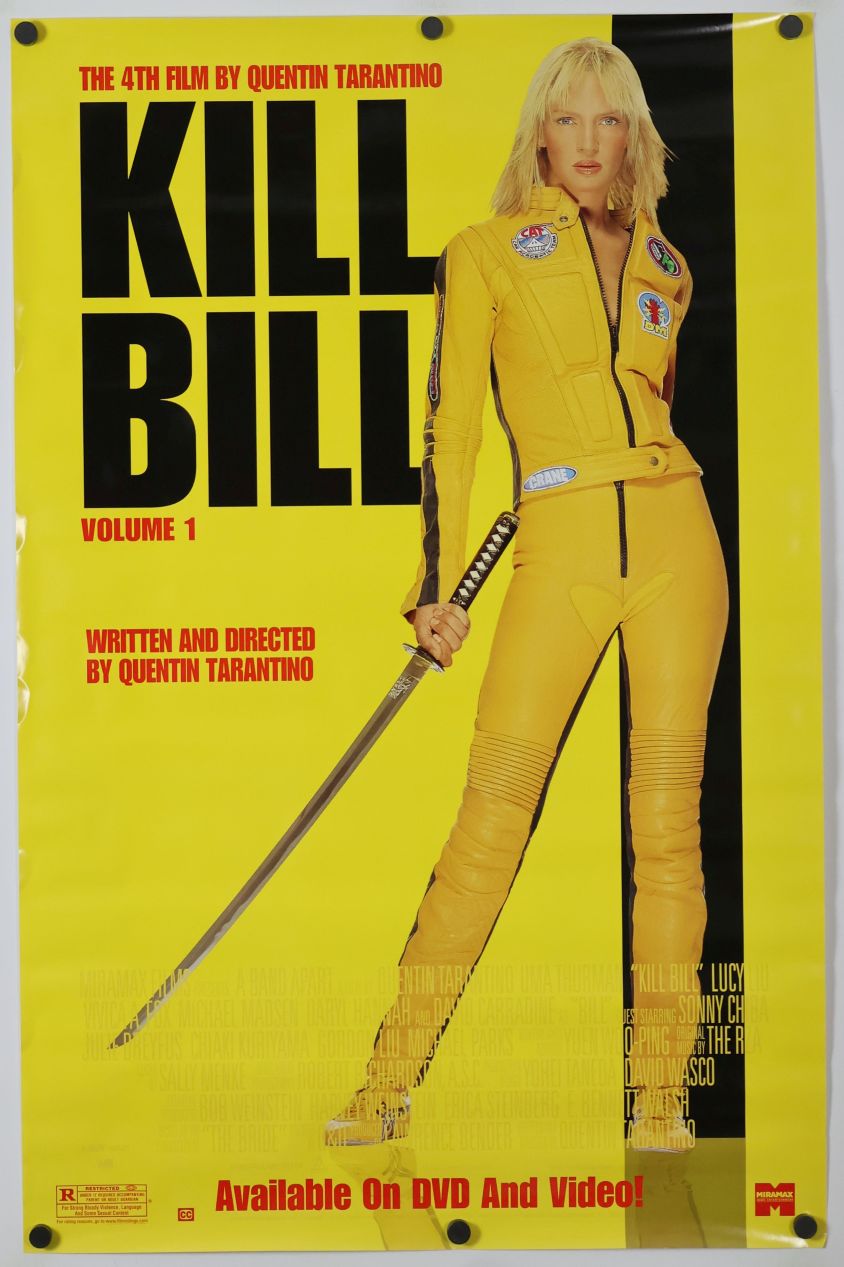 Kill Bill: Vol. 1 (2003) original theatrical movie poster - Video