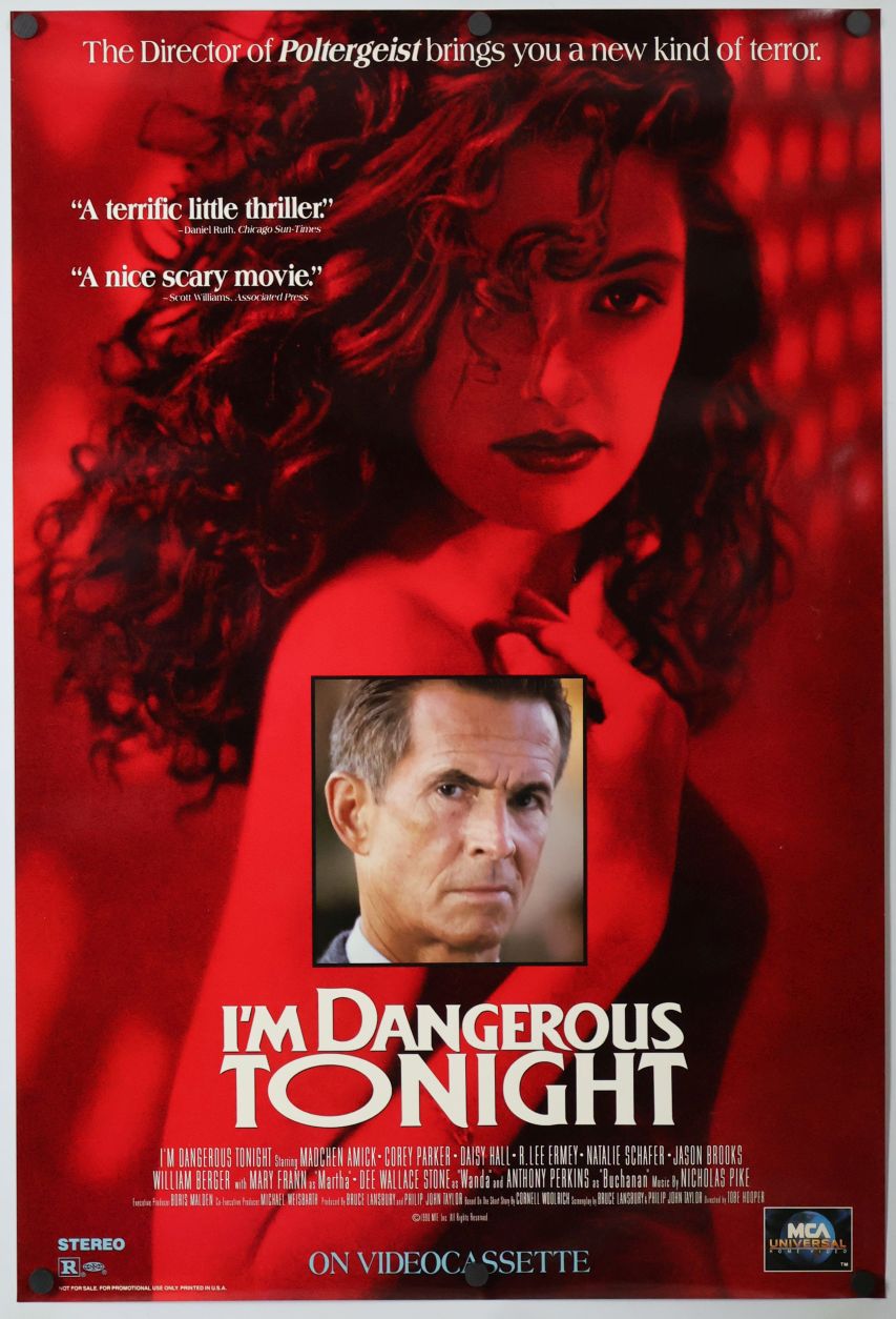 I'm Dangerous Tonight (1990) original theatrical movie poster - Video