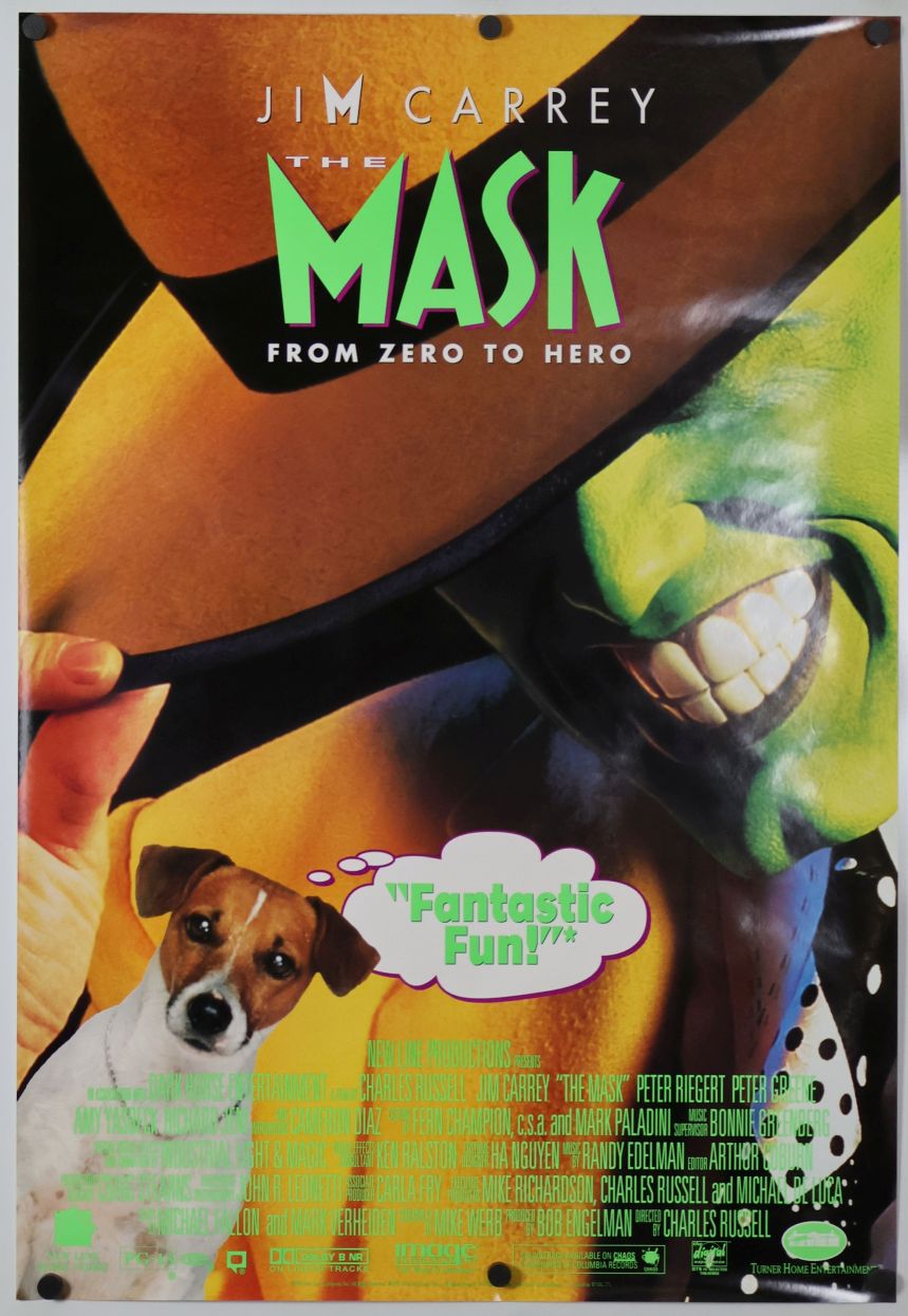 The Mask (1994) original theatrical movie poster - Video