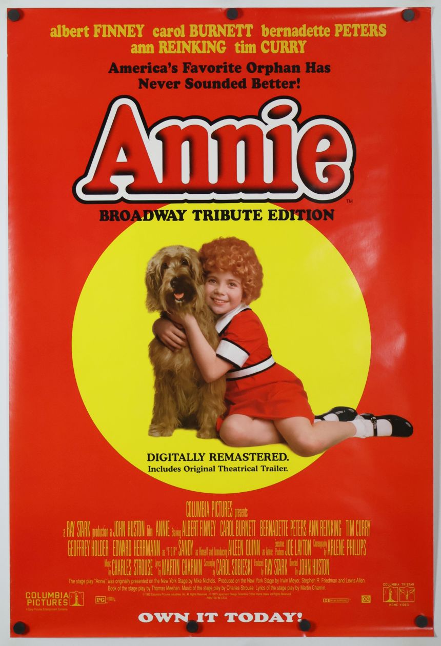 Annie (1992) original theatrical movie poster - Video Re-Release