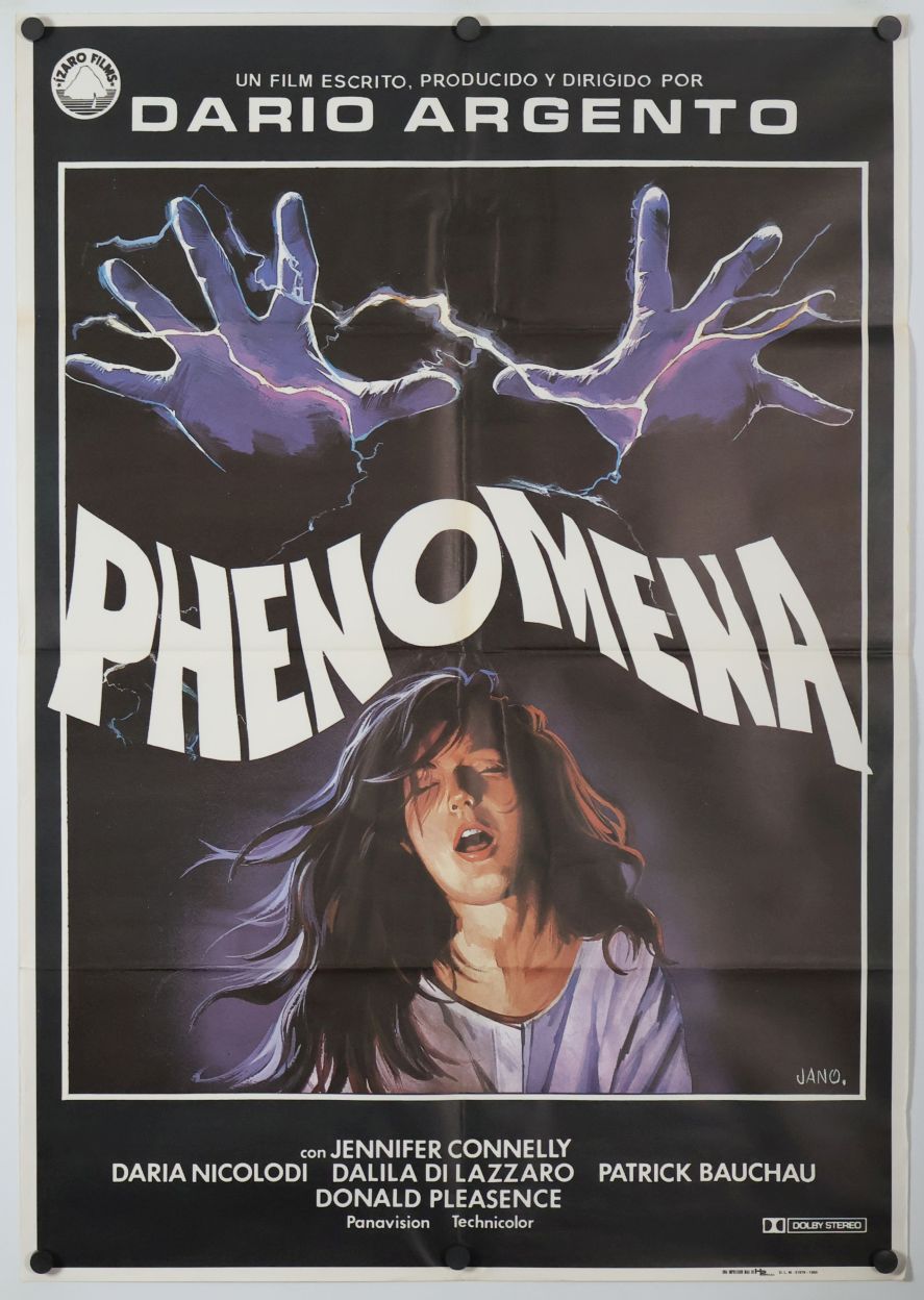 Phenomena (1985) original theatrical movie poster - Final