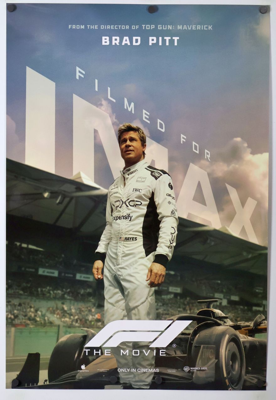 F1 (2025) original theatrical movie poster - International IMAX