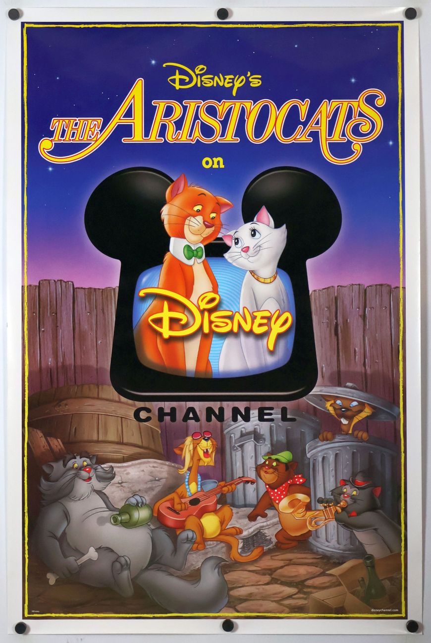 The Aristocats (1987) original theatrical movie poster - Video