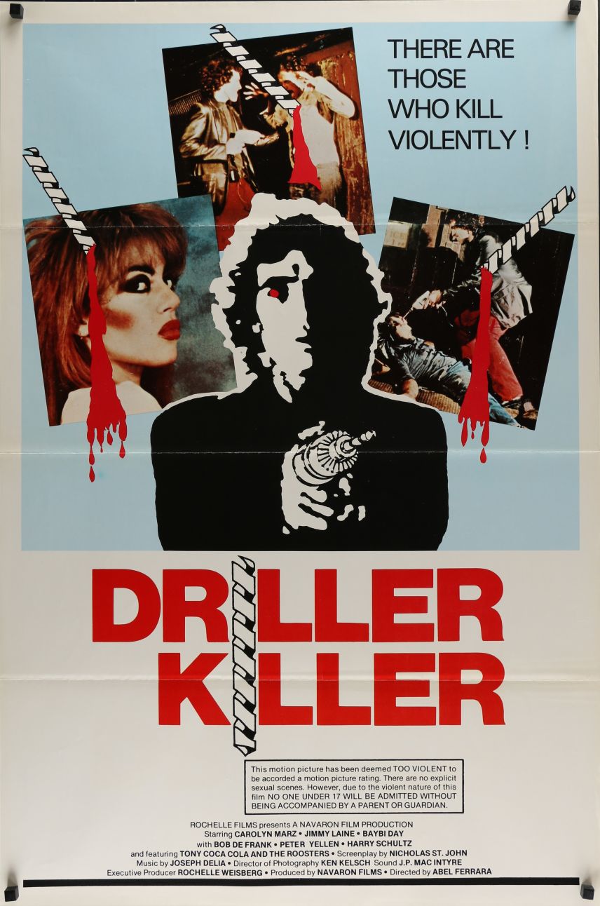 The Driller Killer (1979) original theatrical movie poster - Advance