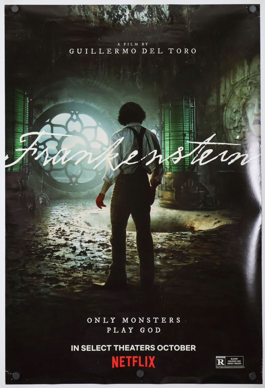 Frankenstein (2025) original theatrical movie poster - Advance