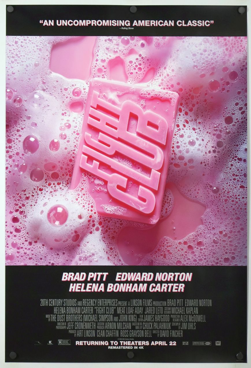 Fight Club (2026) original theatrical movie poster - Re-Release