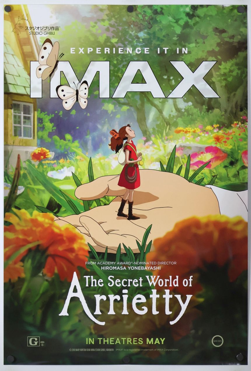 The Secret World of Arrietty (2026) original theatrical movie poster - International Re-release IMAX