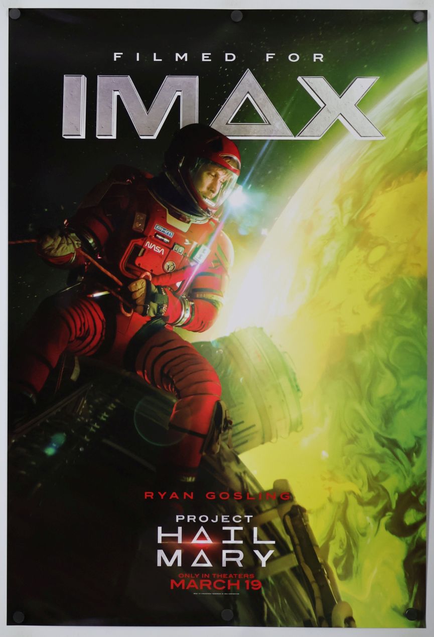 Project Hail Mary (2026) original theatrical movie poster - International IMAX