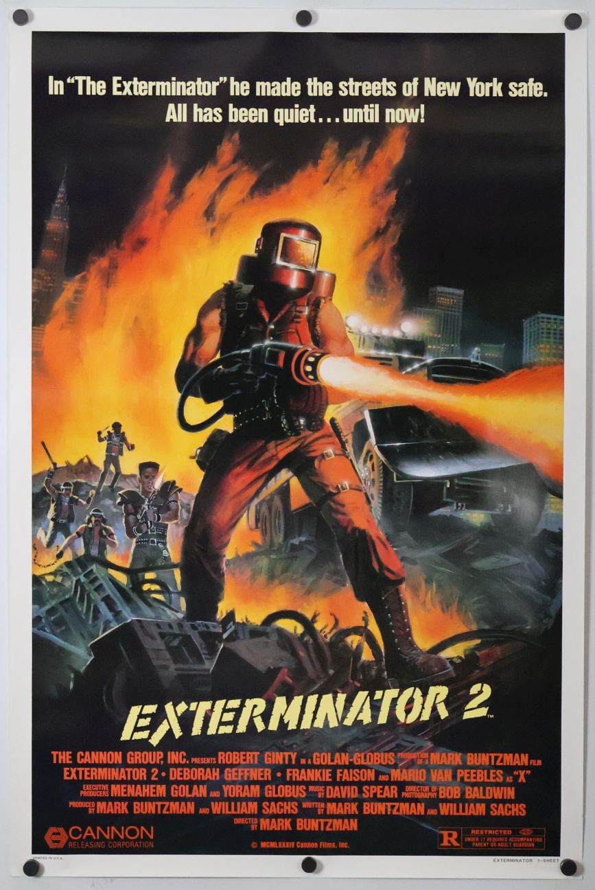 Exterminator 2 (1984) original theatrical movie poster - Final