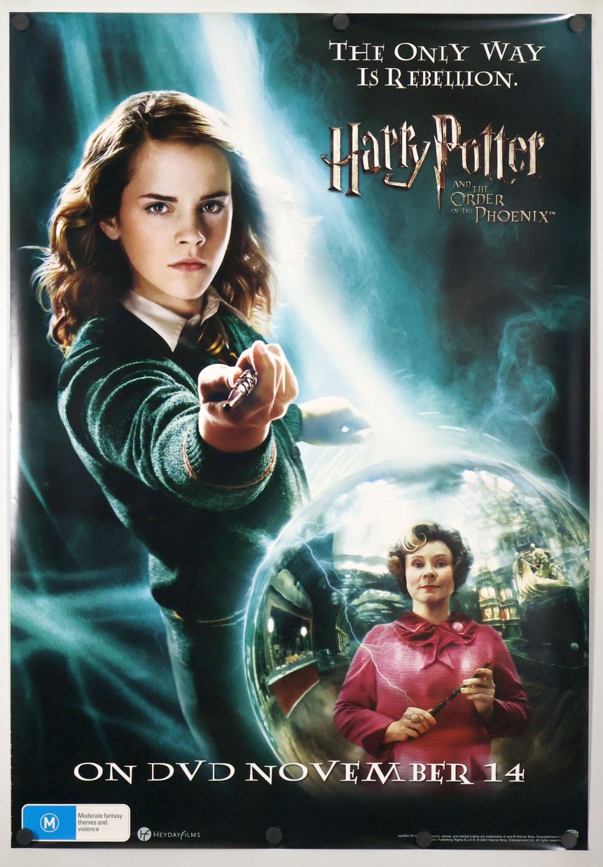 Harry Potter and the Order of the Phoenix (2007) original theatrical movie poster - Video Style B