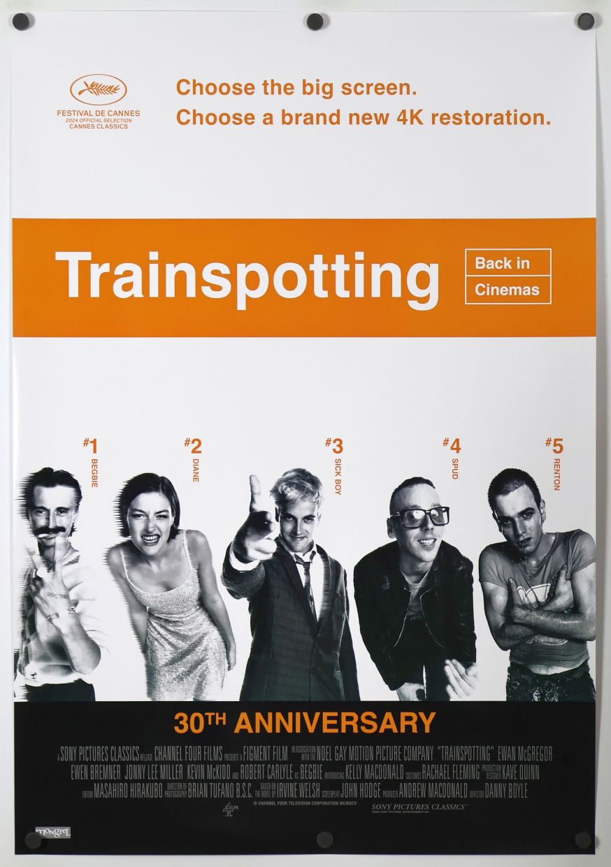 Trainspotting (2026) original theatrical movie poster - Re-Release