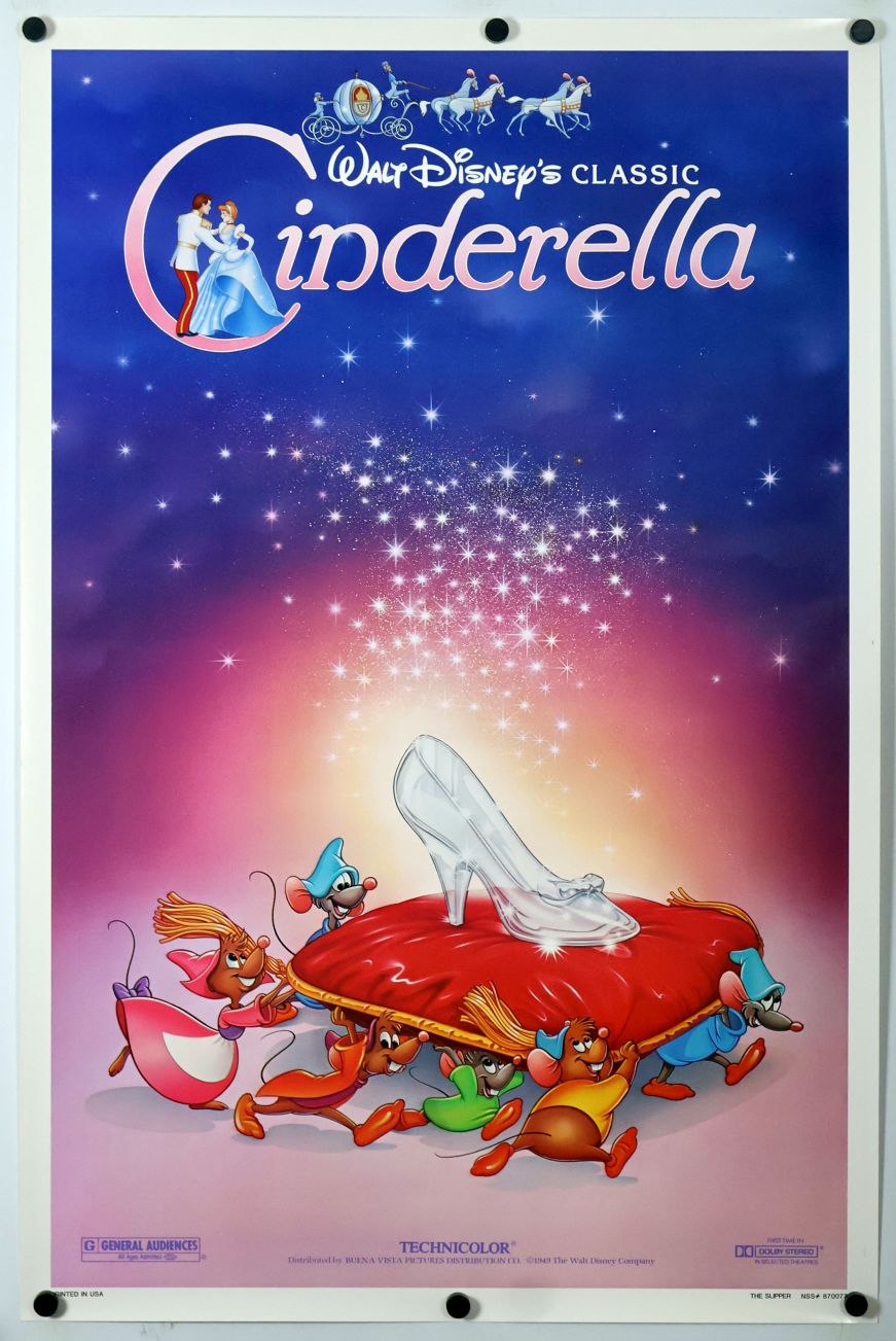 Cinderella (1987) original theatrical movie poster - Re-release Style B