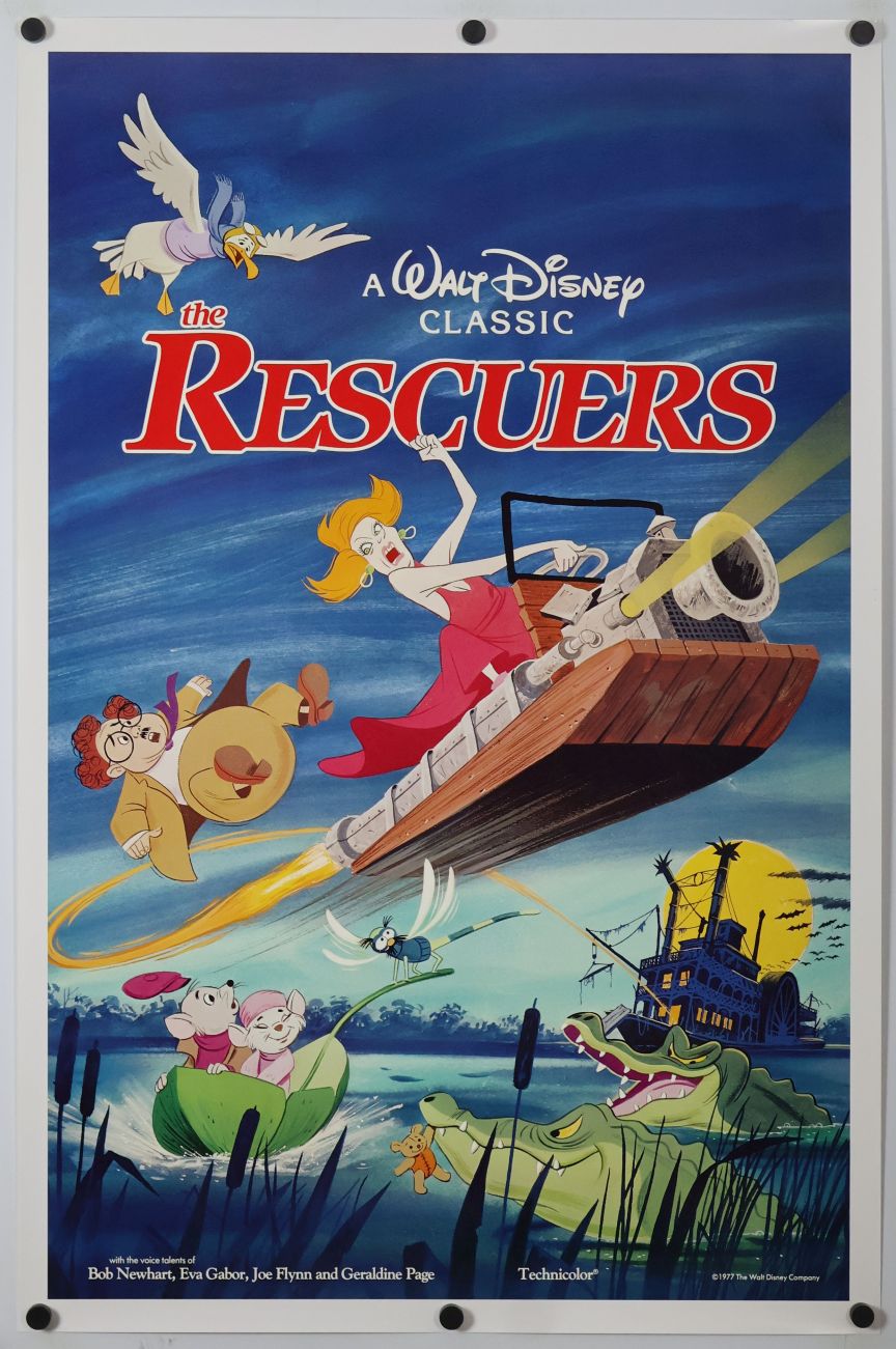 The Rescuers (1983) original theatrical movie poster - Re-release Style B
