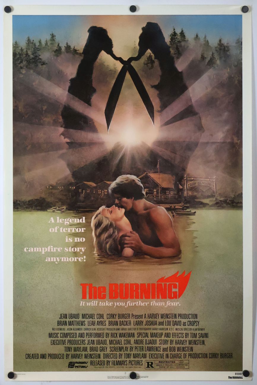 The Burning (1981) original theatrical movie poster - Final