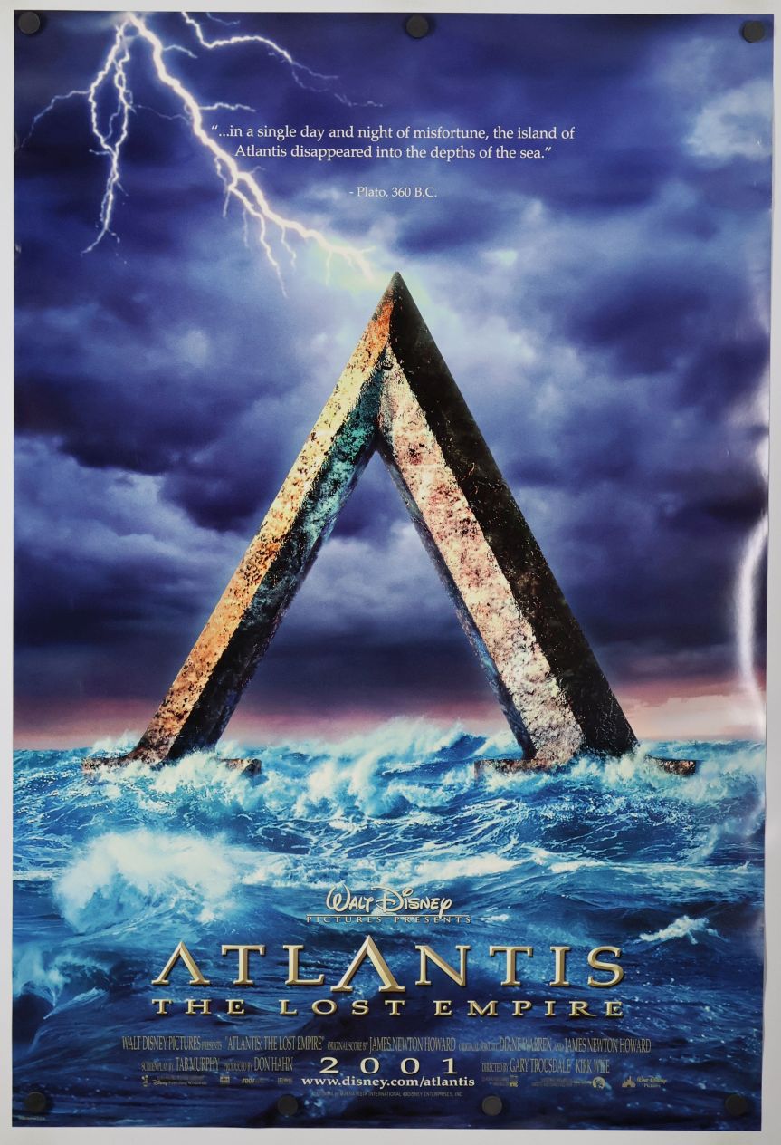 Atlantis: The Lost Empire (2001) original theatrical movie poster - International Advance B