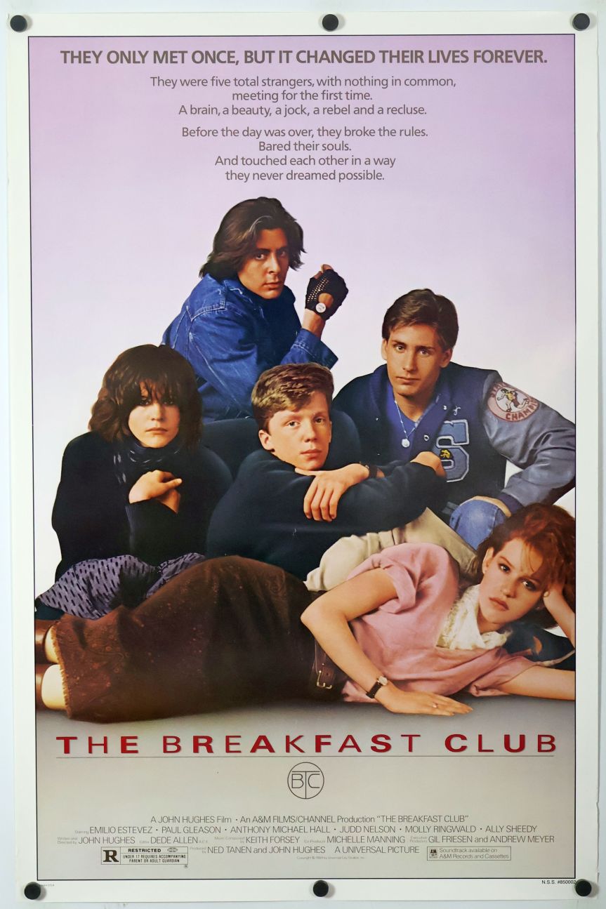 The Breakfast Club (1985) original theatrical movie poster - Final