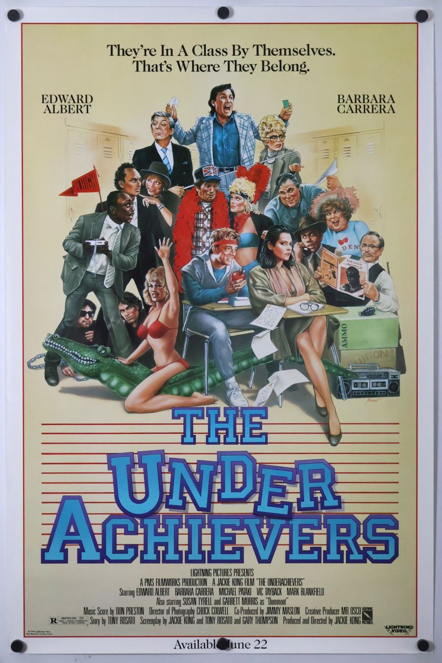The Under Achievers (1988) original theatrical movie poster - Video