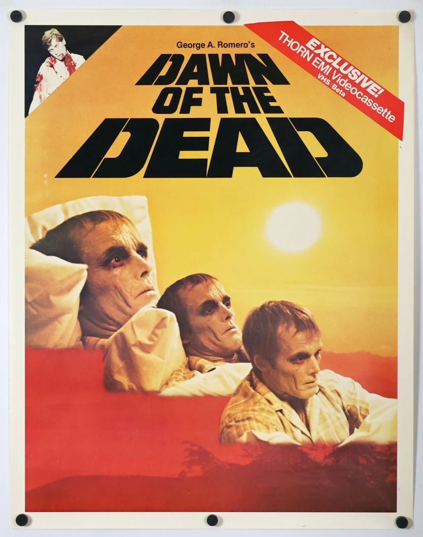 Dawn of the Dead (1979) original theatrical movie poster - Video