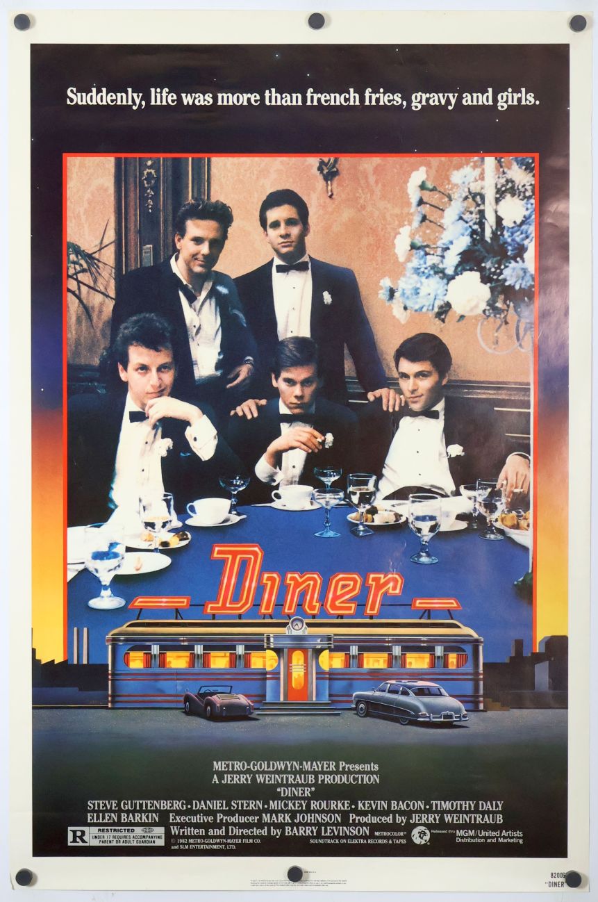 Diner (1982) original theatrical movie poster - Final