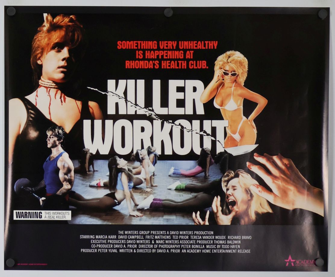 Killer Workout (1987) original theatrical movie poster - Final