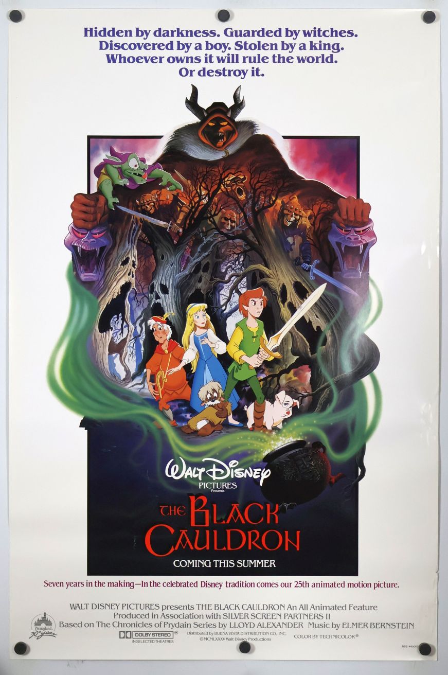 The Black Cauldron (1985) original theatrical movie poster - Final