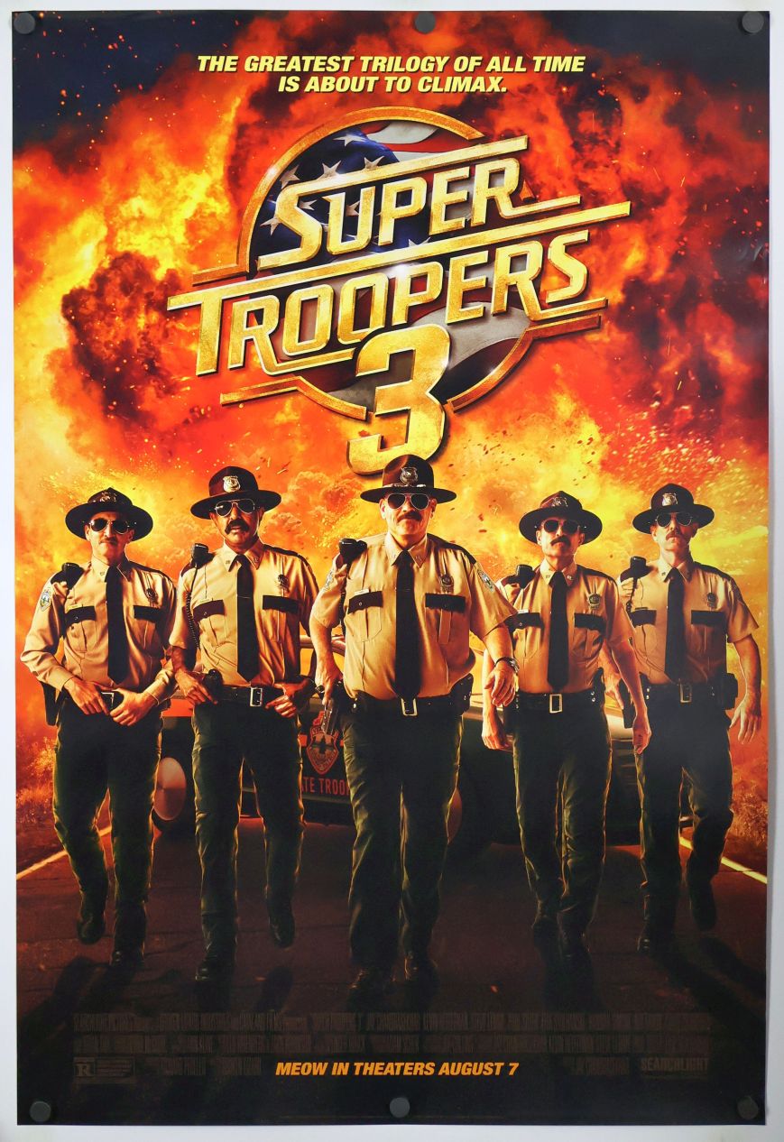 Super Troopers 3 (2026) original theatrical movie poster - Final