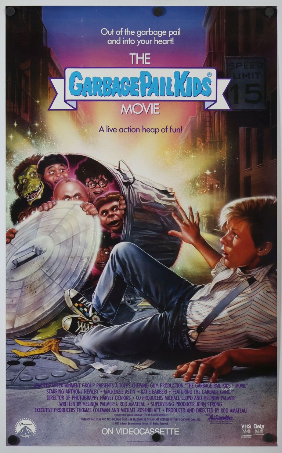 The Garbage Pail Kids Movie (1987) original theatrical movie poster - Video