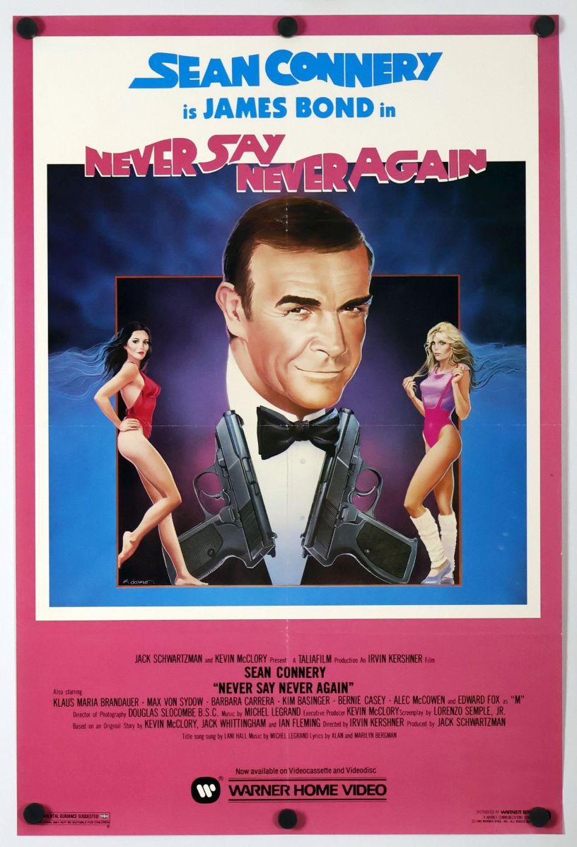 Never Say Never Again (1983) original theatrical movie poster - Video