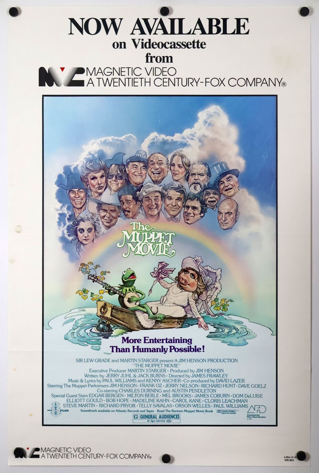 The Muppet Movie (1979) original theatrical movie poster - Video