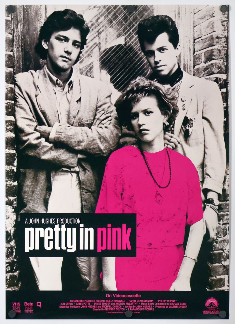 Pretty in Pink (1986) original theatrical movie poster - Video