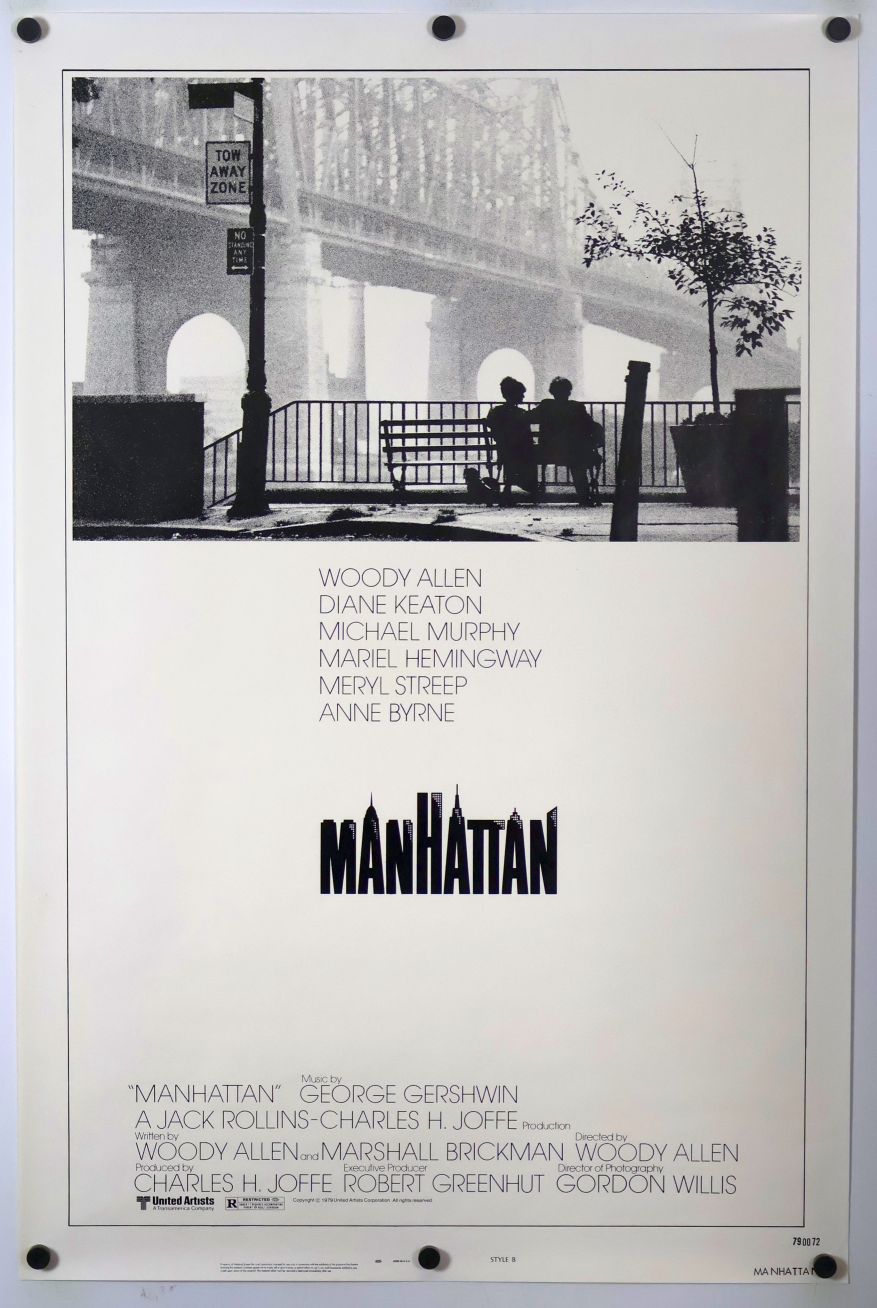 Manhattan (1979) original theatrical movie poster - Style B