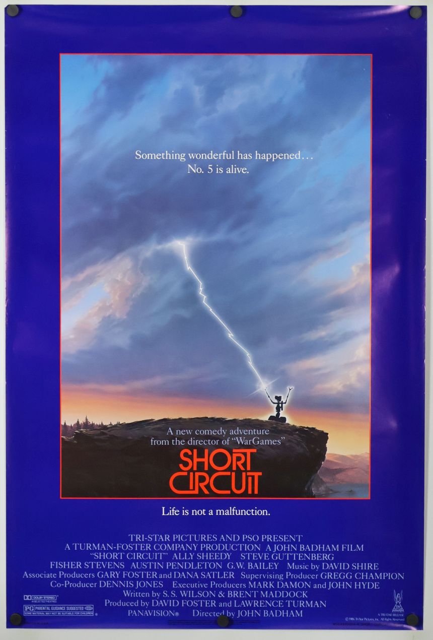 Short Circuit (1986) original theatrical movie poster - Final
