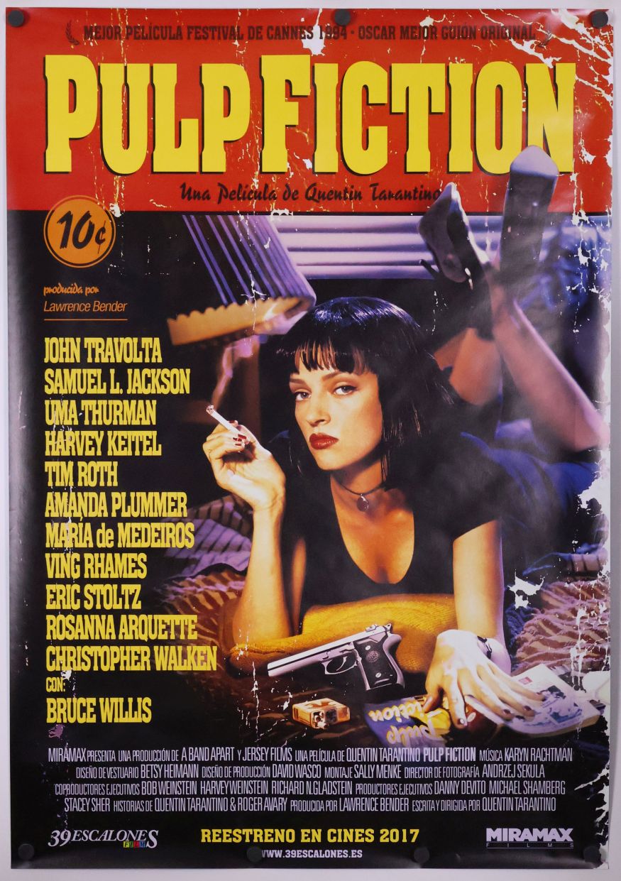 Pulp Fiction (2017) original theatrical movie poster - Re-Release