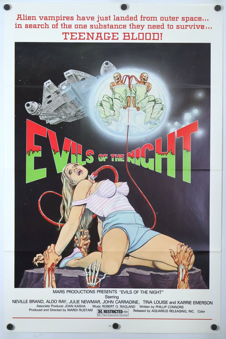 Evils of the Night (1985) original theatrical movie poster - Final
