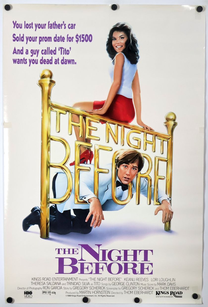 The Night Before (1988) original theatrical movie poster - Video