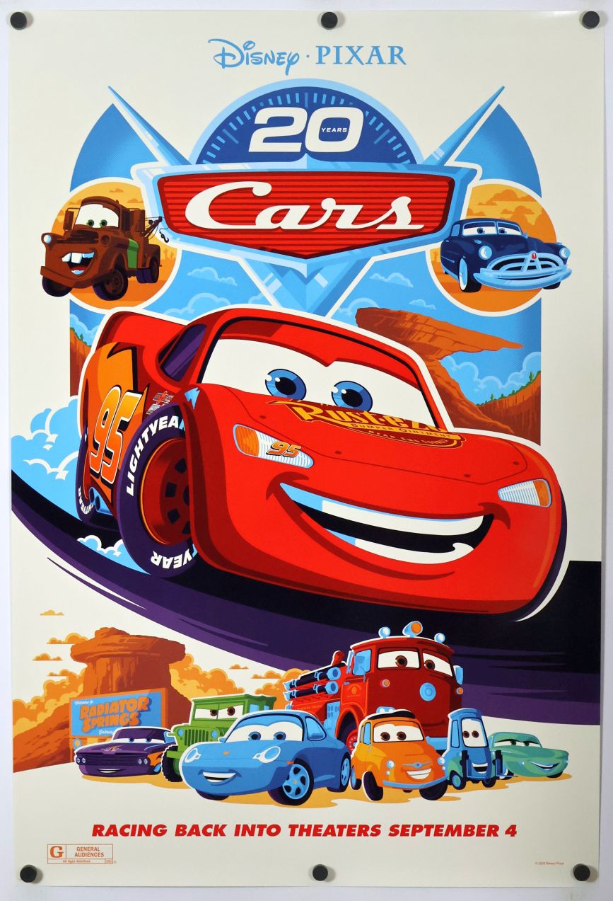 Cars (2026) original theatrical movie poster - Re-Release