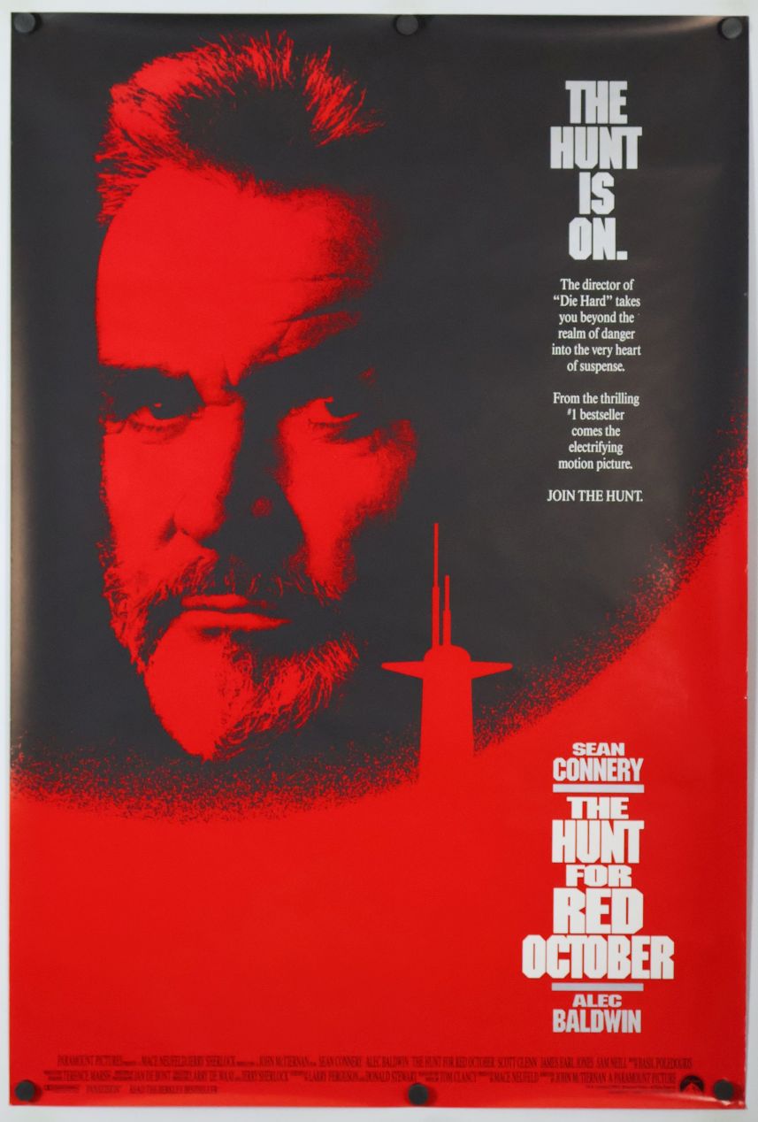 The Hunt for Red October (1990) original theatrical movie poster - Final