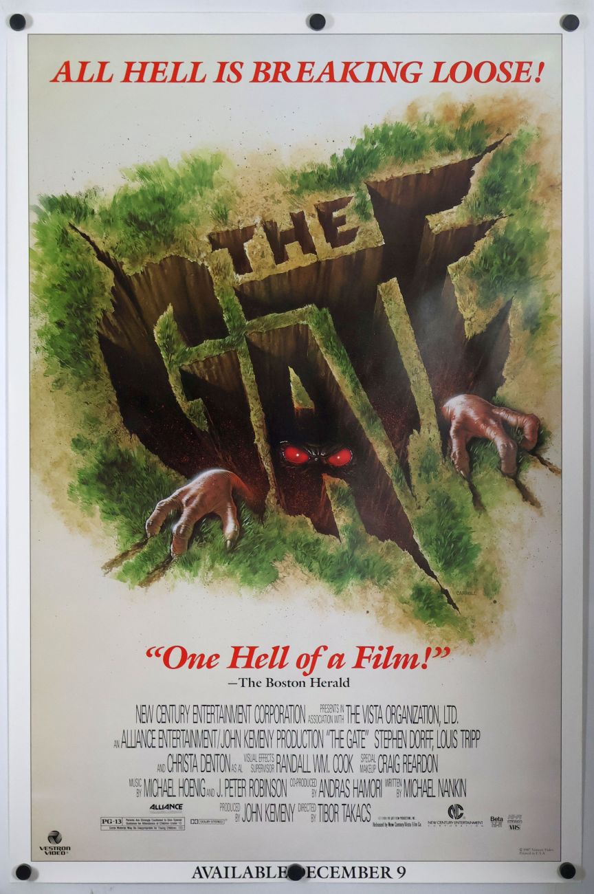 The Gate (1987) original theatrical movie poster - Video