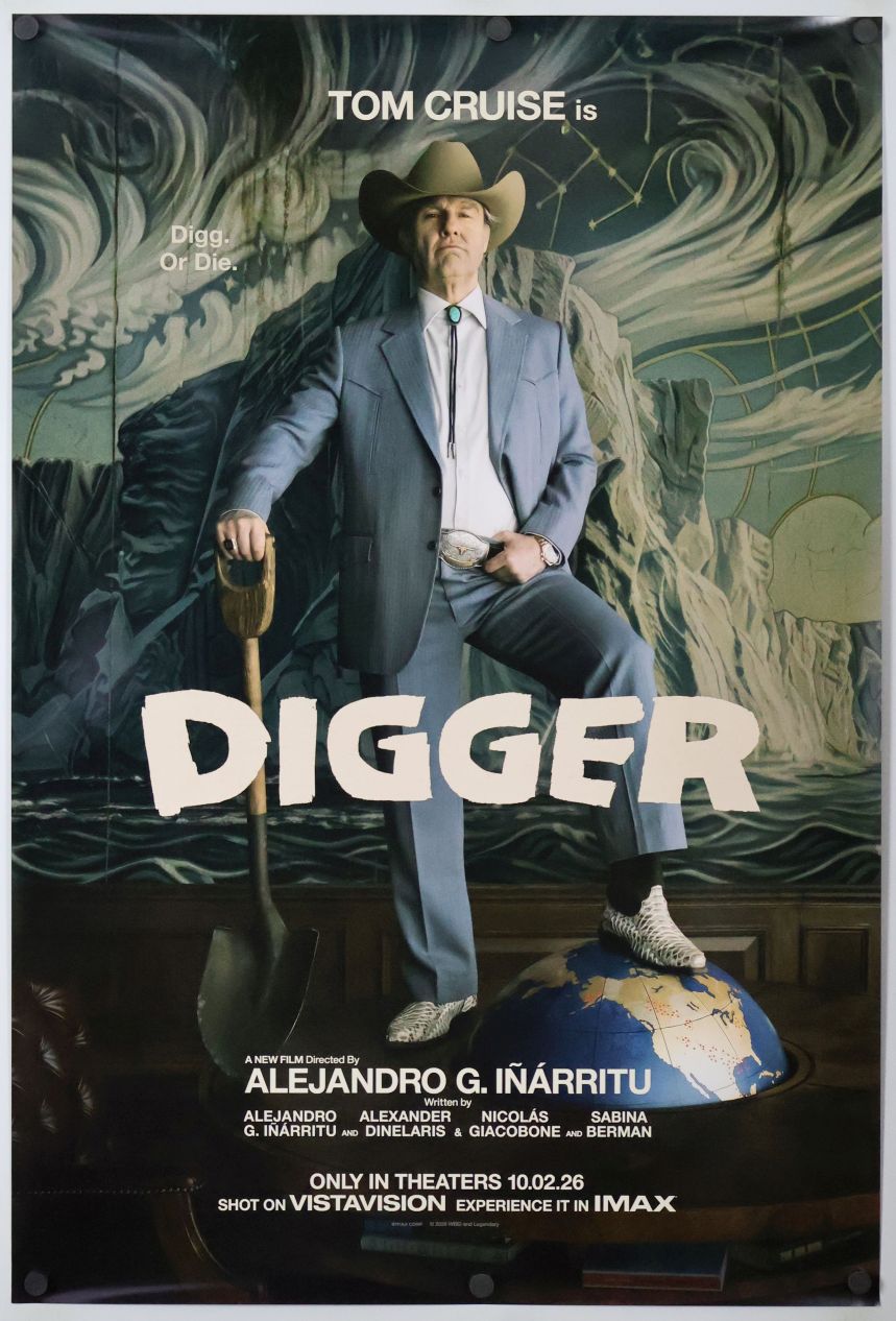 Digger (2026) original theatrical movie poster - Advance Style D