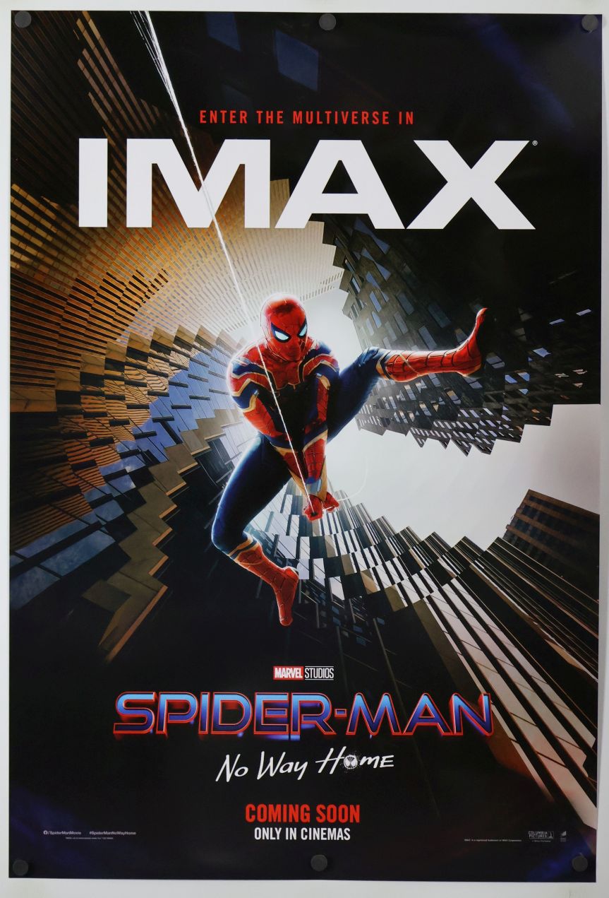 Spider-Man: No Way Home (2021) original theatrical movie poster - International IMAX