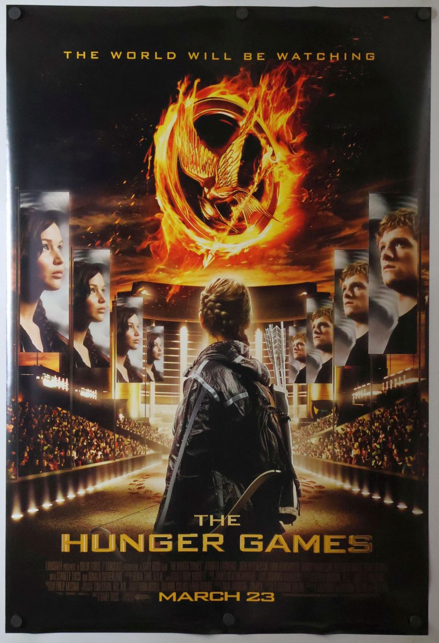 The Hunger Games (2012) original theatrical movie poster - Style B