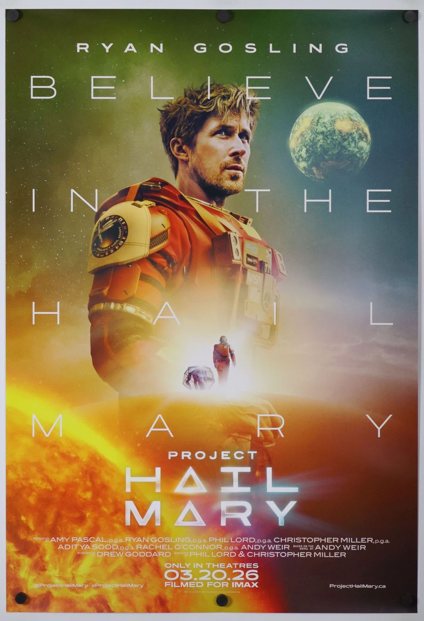 Project Hail Mary (2026) original theatrical movie poster - Final