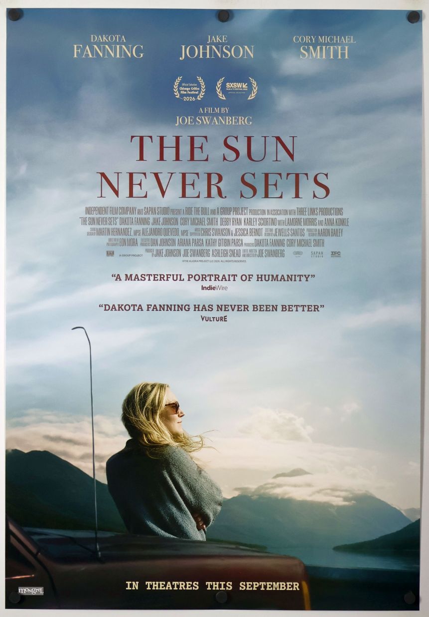 The Sun Never Sets (2026) original theatrical movie poster - Final