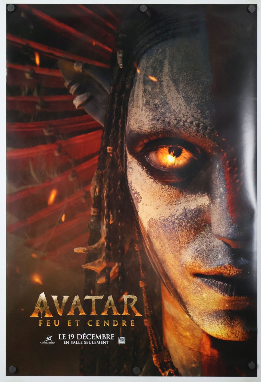 Avatar 3 (2025) original theatrical movie poster - Advance - French Language