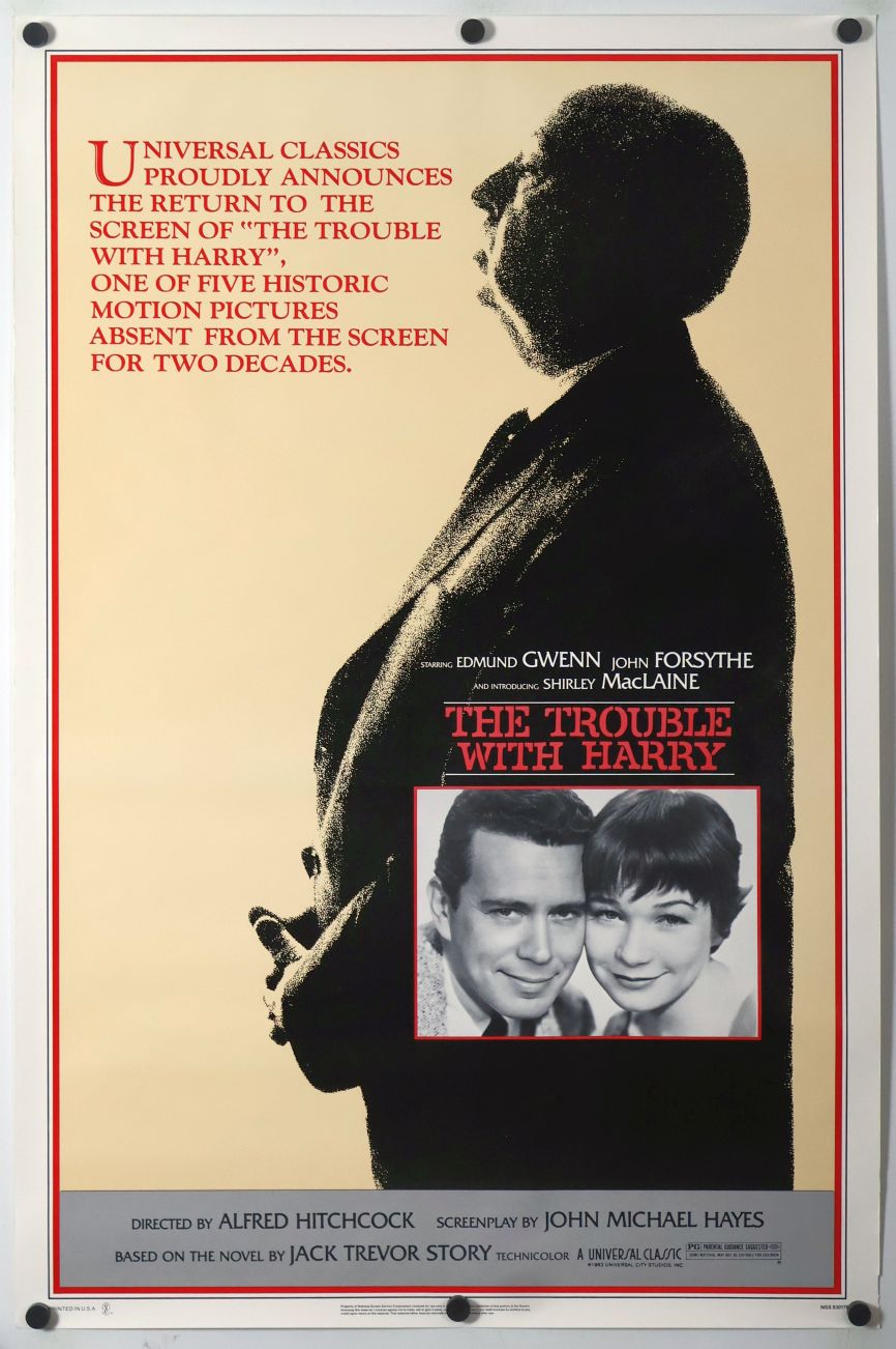 The Trouble with Harry (1983) original theatrical movie poster - Re-Release