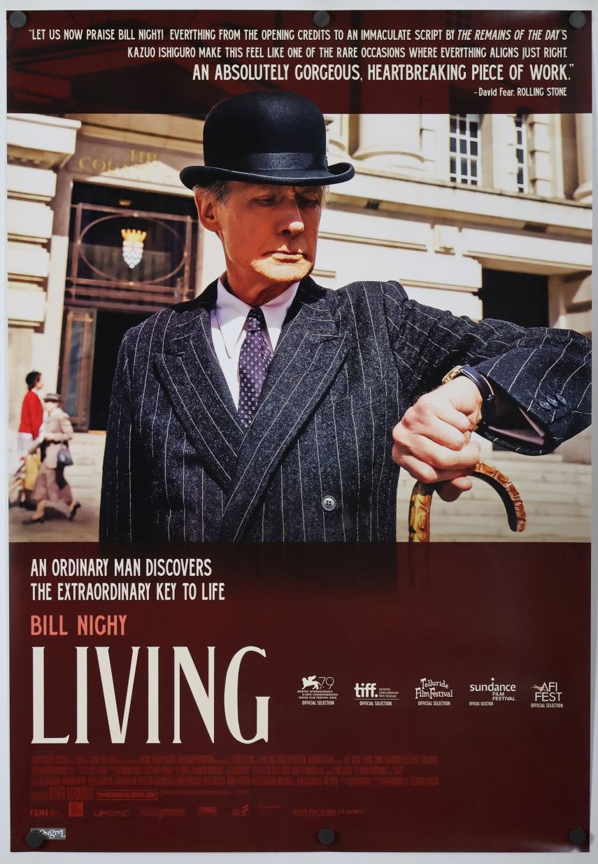 Living (2022) original theatrical movie poster - Final