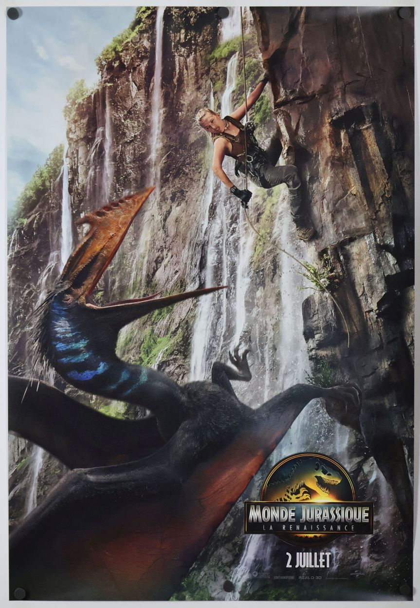 Jurassic World Rebirth (2025) original theatrical movie poster - Style B - French Language