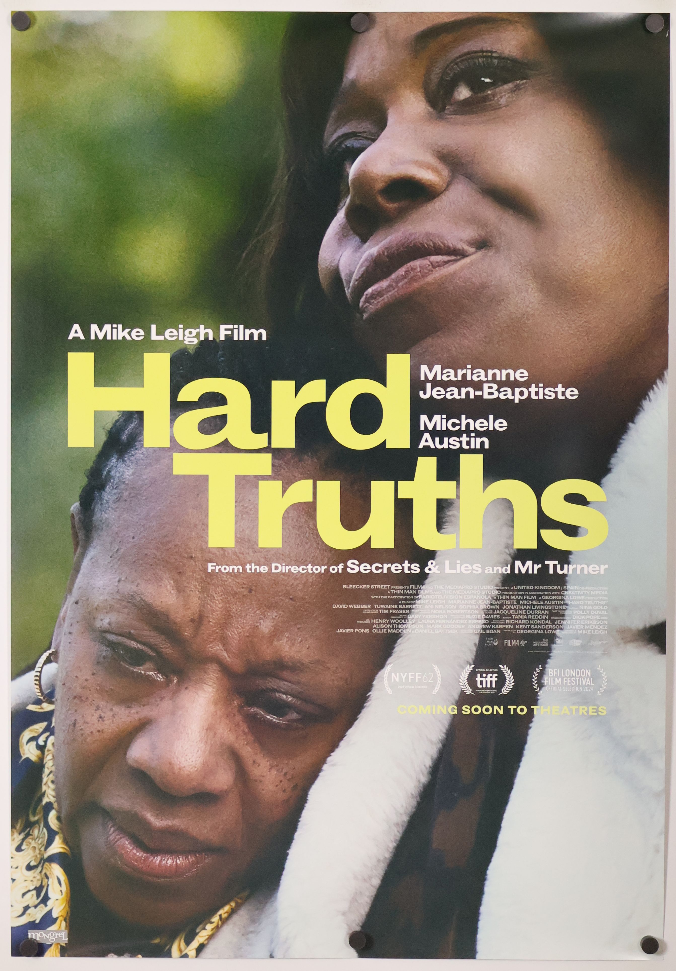 Hard Truths (2024) original theatrical movie poster - Final