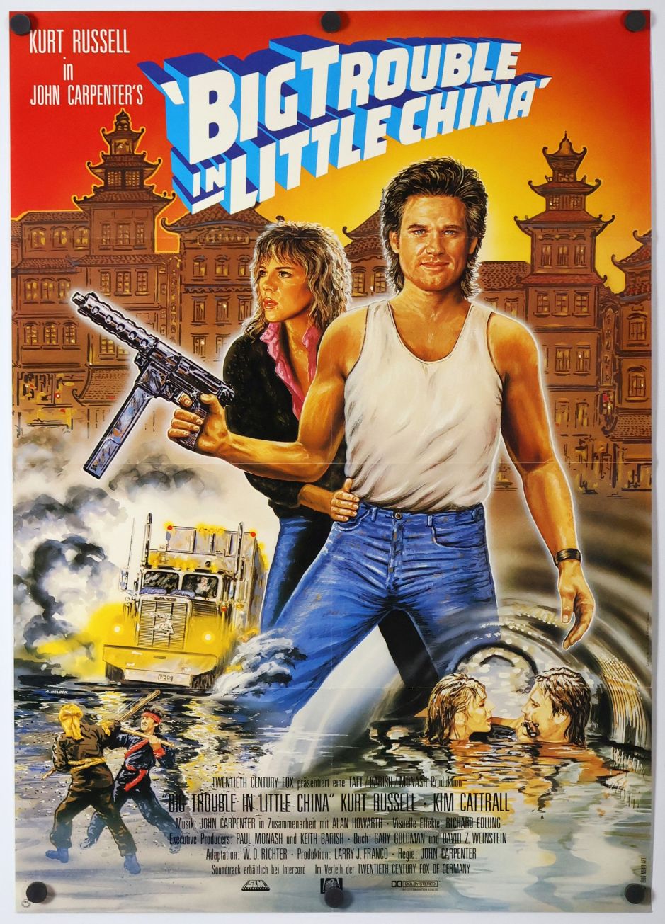 Big Trouble in Little China (1986) original theatrical movie poster - Final